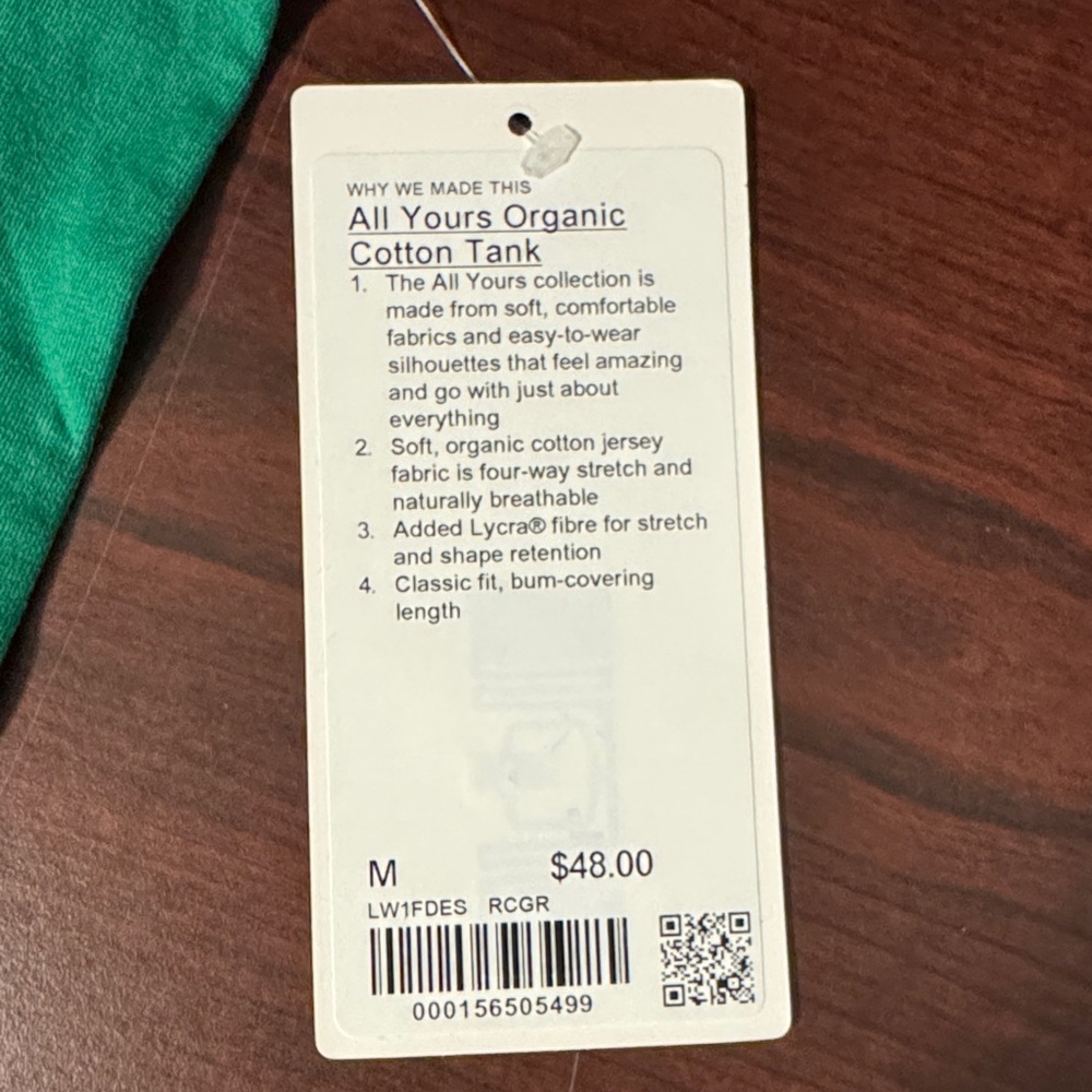 lululemon athletica Vibrant Green Tank Top - Picture 2 of 2